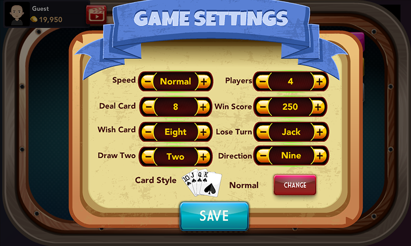 Offline Crazy Eights - Free Card Game Captura de pantalla 2