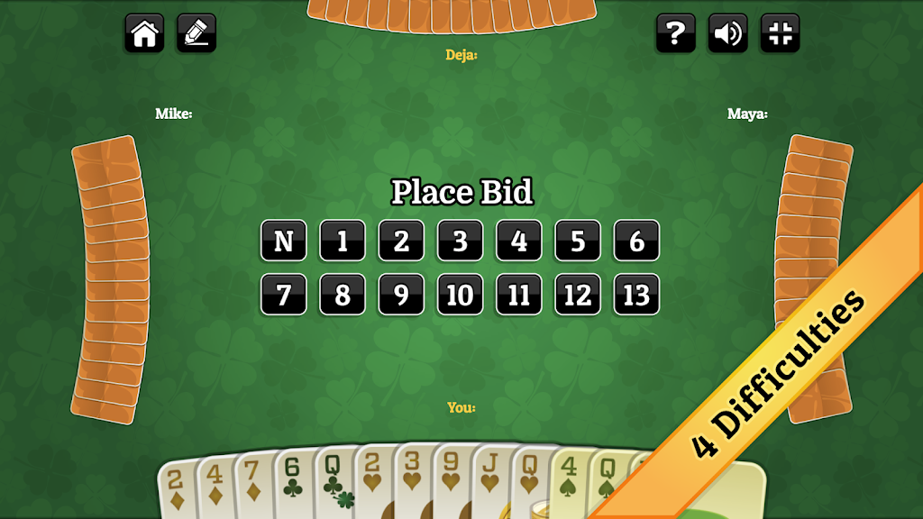 St. Patrick's Day Spades Screenshot 3