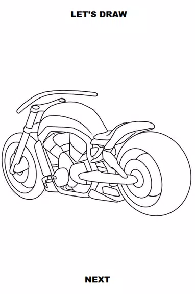 Draw Motorcycles: Cruiser應用截圖第4張
