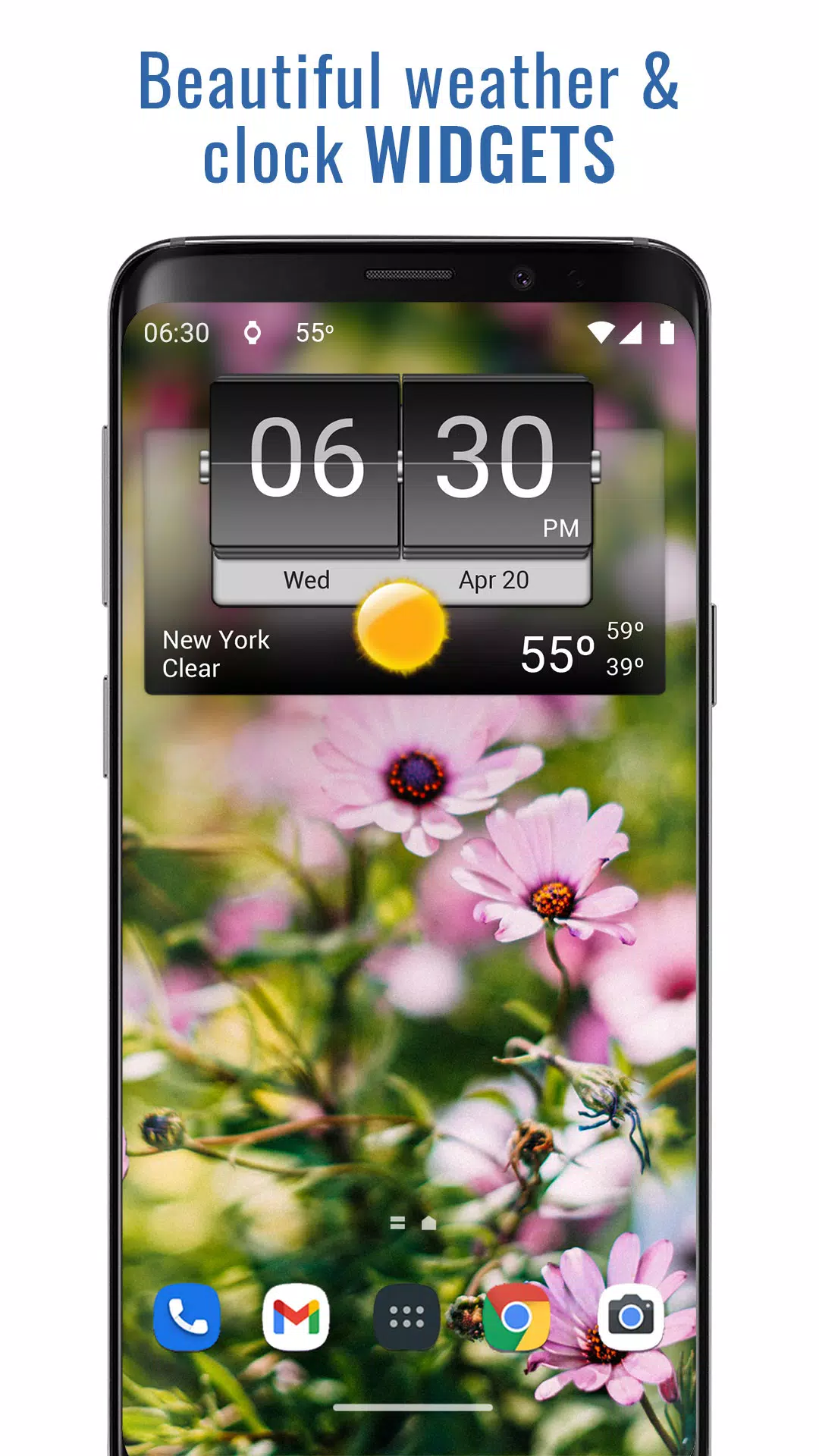Schermata 3D Flip Clock & Weather 1