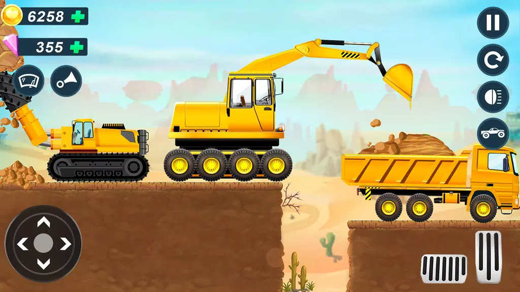 JCB Construction Truck Games Скриншот 2