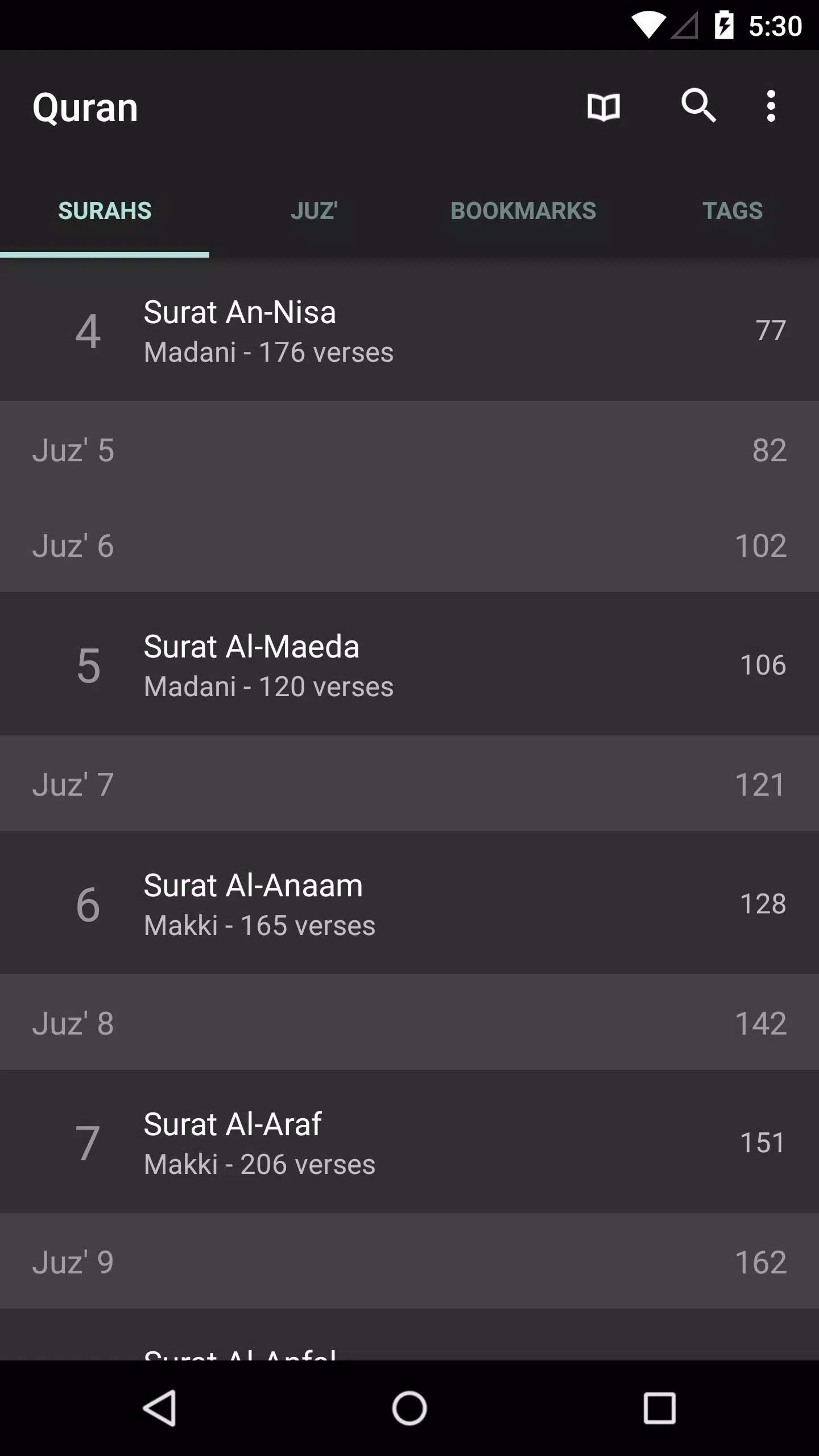 Quran for Android Captura de tela 1
