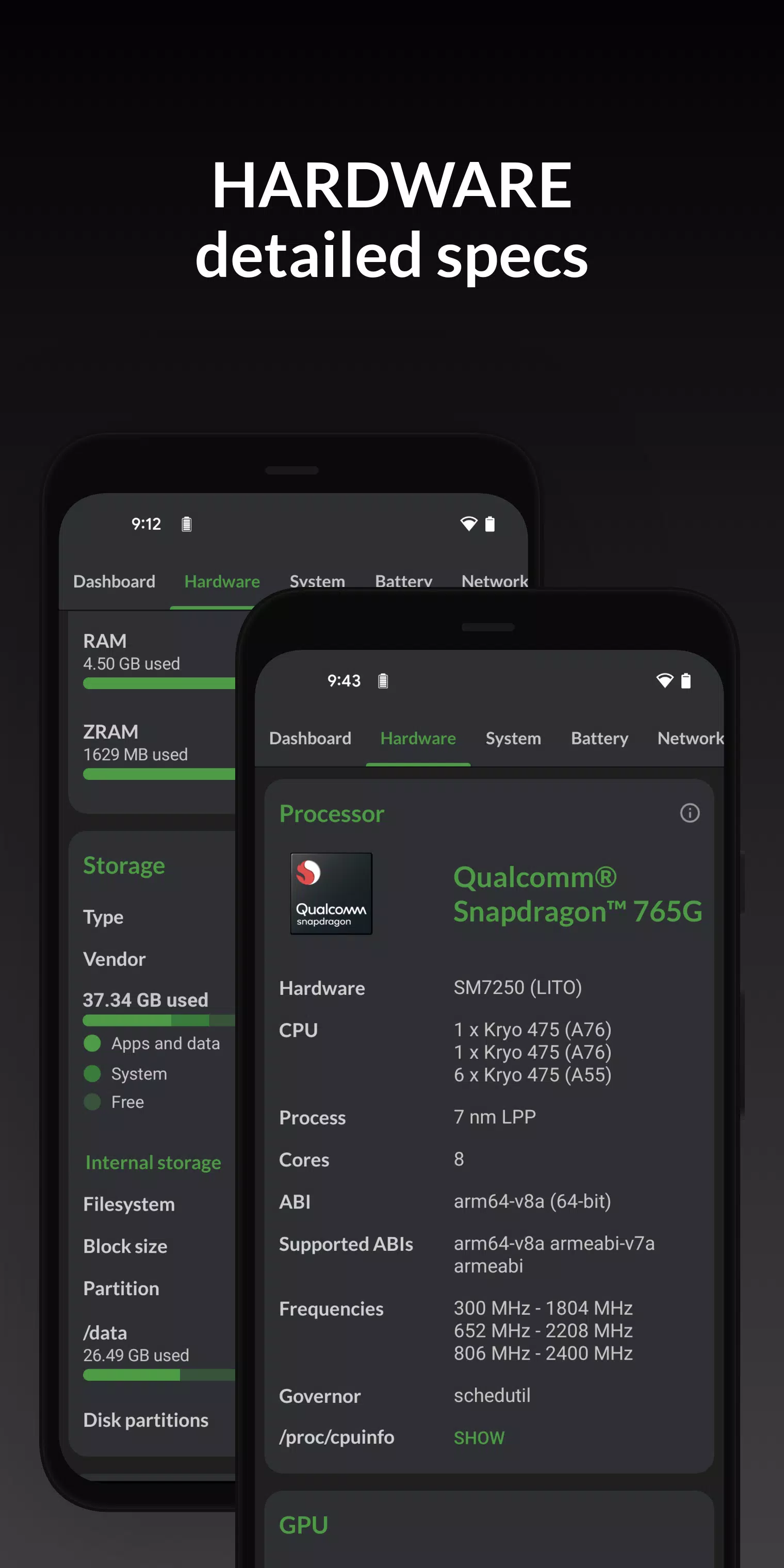 DevCheck स्क्रीनशॉट 3