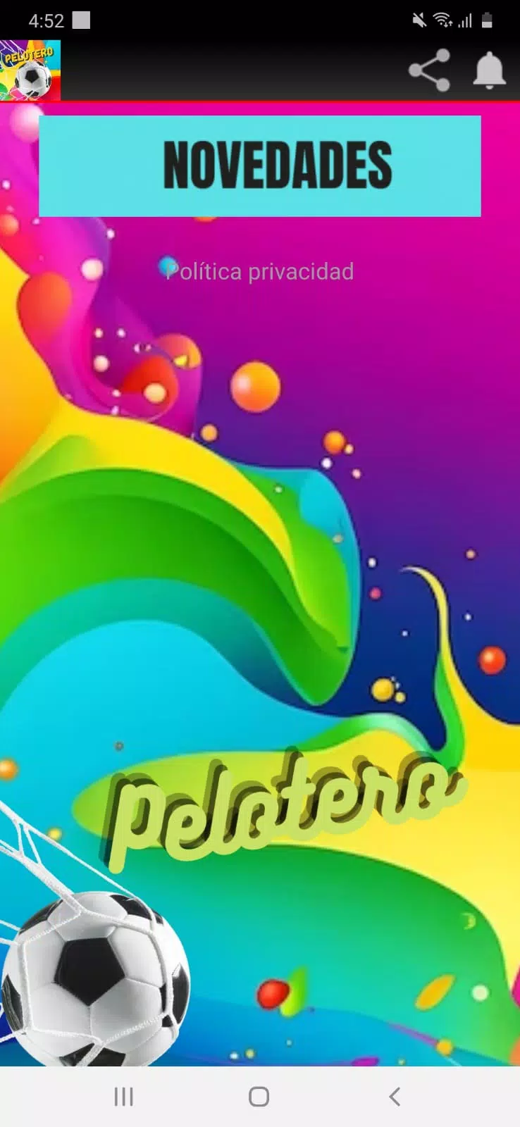 Schermata Pelotero 1