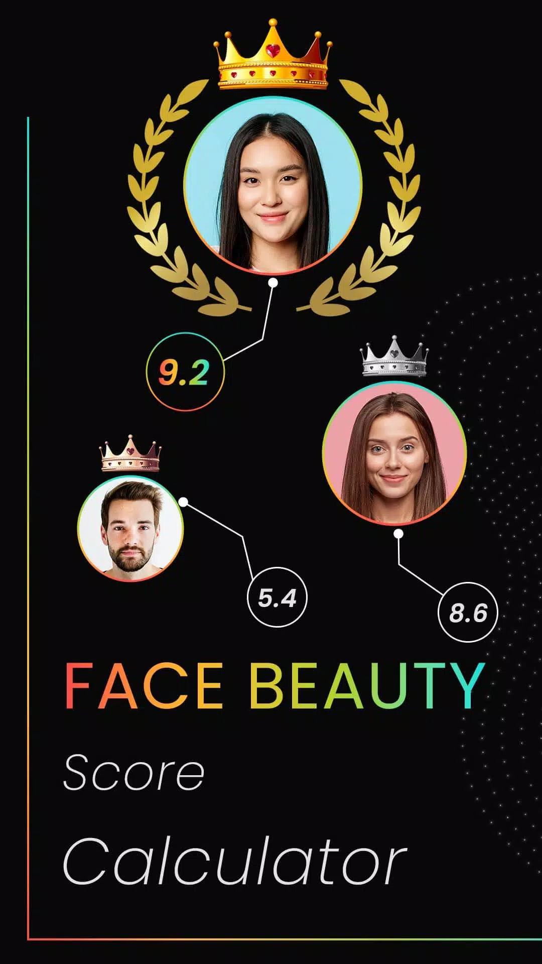 Schermata Face Beauty Score Calc & Tips 2