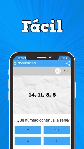 Secuencias numéricas Capture d'écran 2