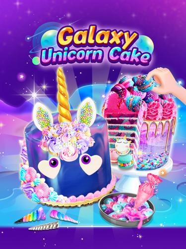 Galaxy Unicorn Cake Ảnh chụp màn hình 4
