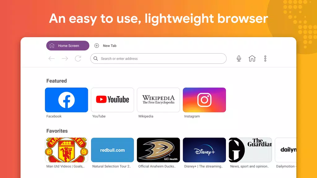 Internet Browser for Sony TV Screenshot 1