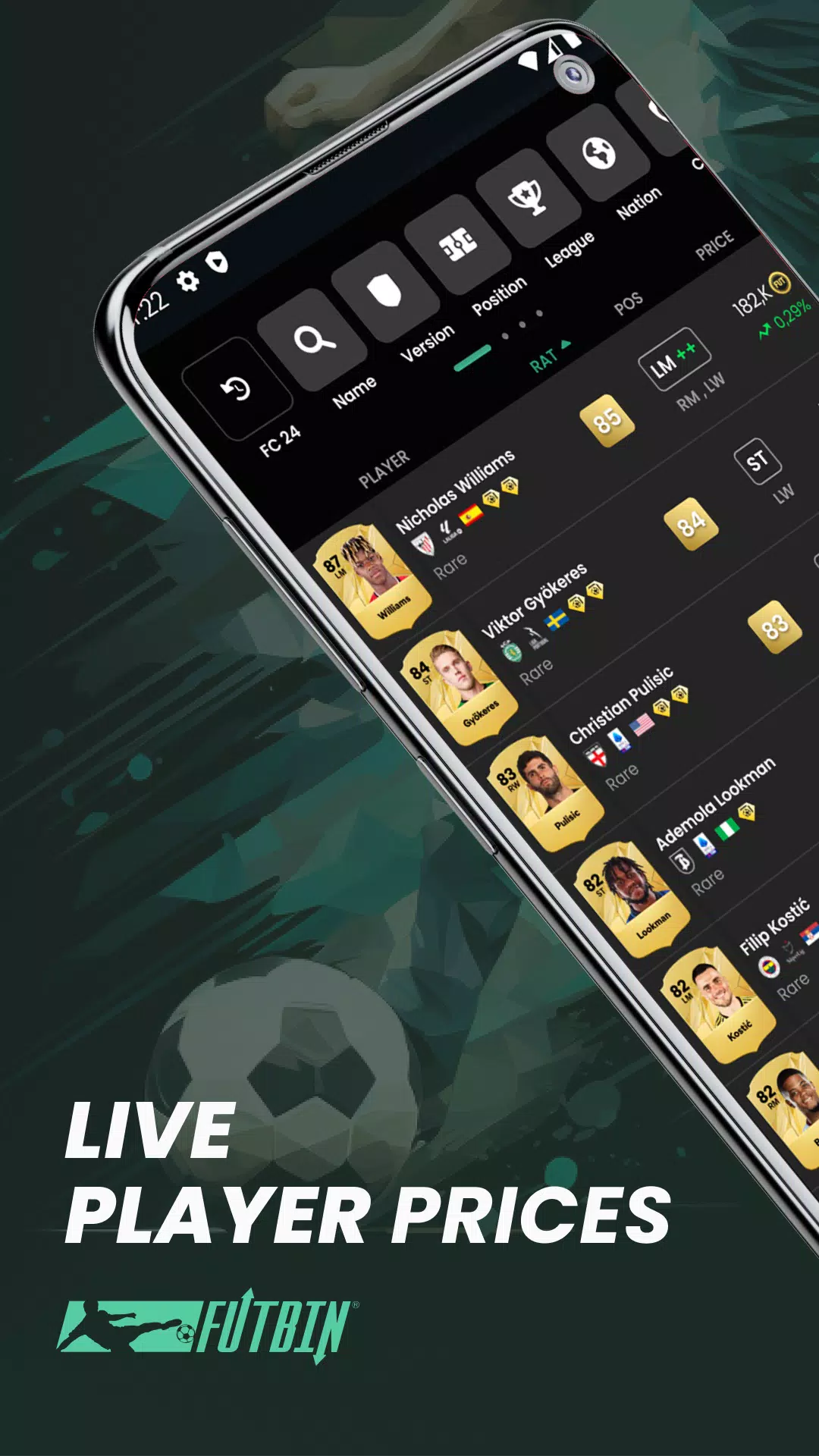 FUTBIN ภาพหน้าจอ 1