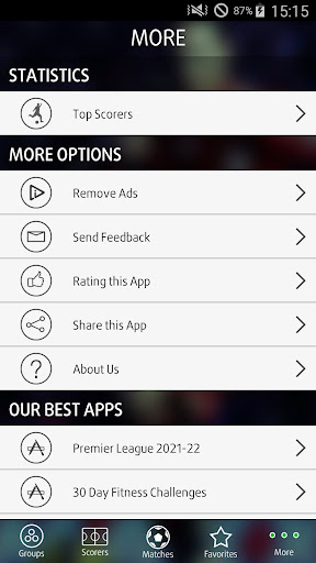 Live Scores for Champions League應用截圖第3張