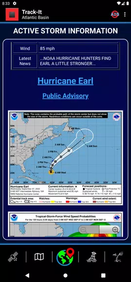 Track-It Hurricane Tracker Ảnh chụp màn hình 2