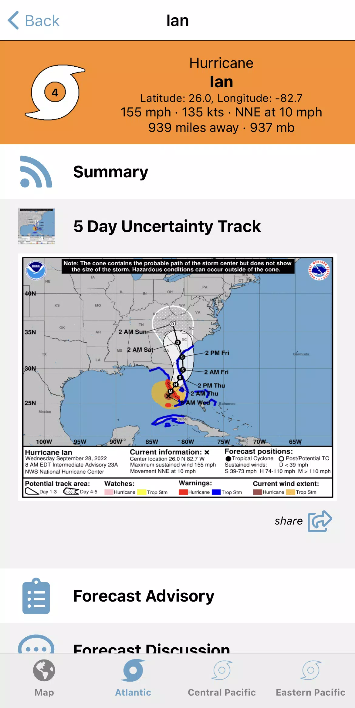 Tropical Hurricane Tracker應用截圖第3張