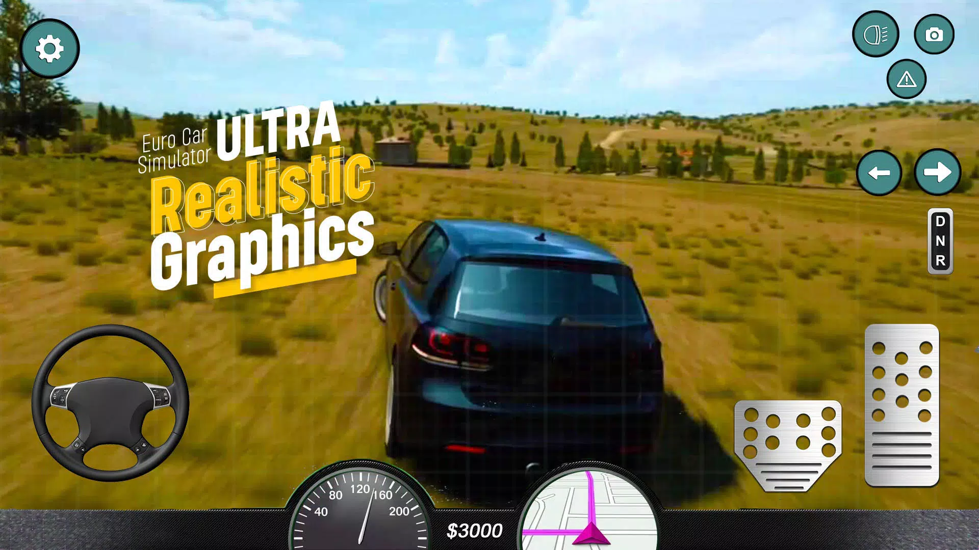 Euro Car Simulator Driving 2 Tangkapan skrin 3