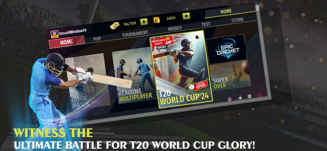 Epic Cricket Captura de tela 1