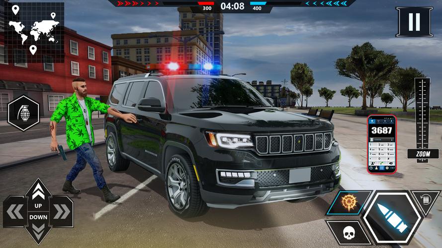 US police Cars Transport truck Screenshot 1