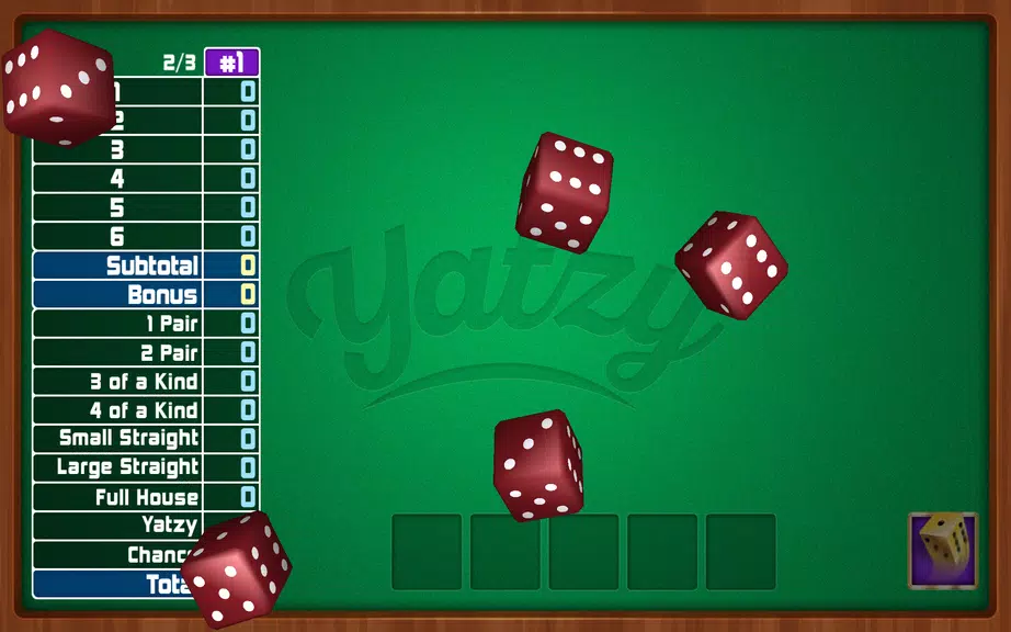 Yatzy Dice Game Screenshot 1