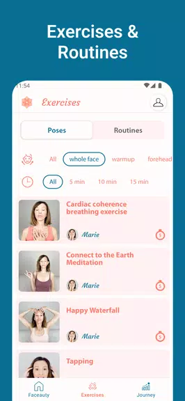 Face Yoga Exercise - Faceauty 스크린샷 2