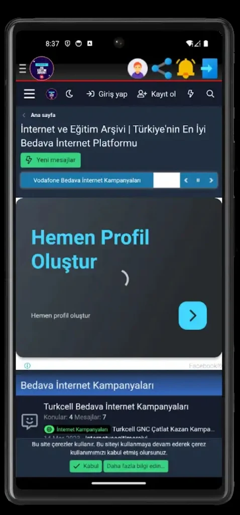 İnternet ve Eğitim Arşivi ဖန်သားပြင်ဓာတ်ပုံ 2
