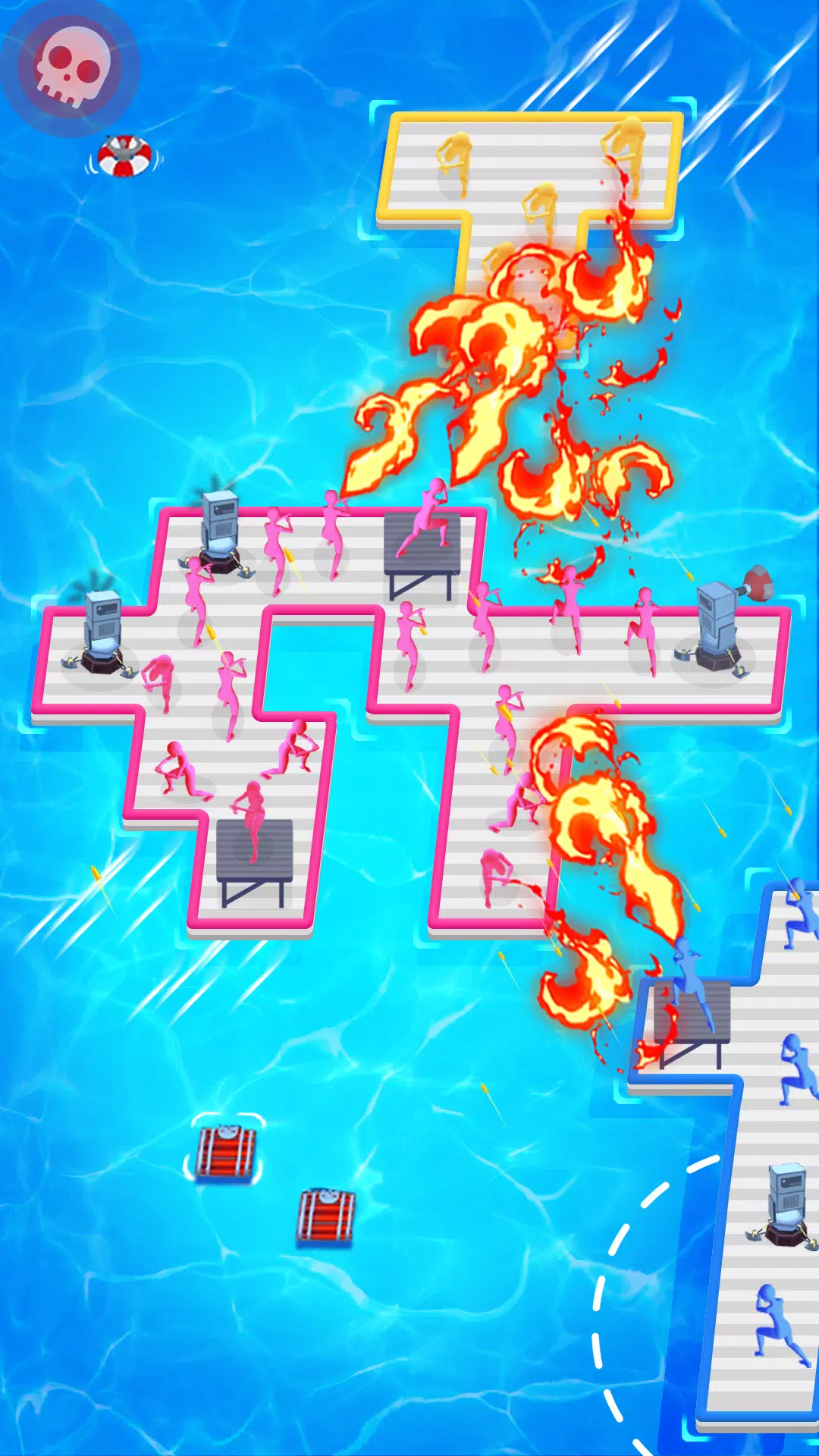 Raft Defense: Crazy Sea Battle स्क्रीनशॉट 3