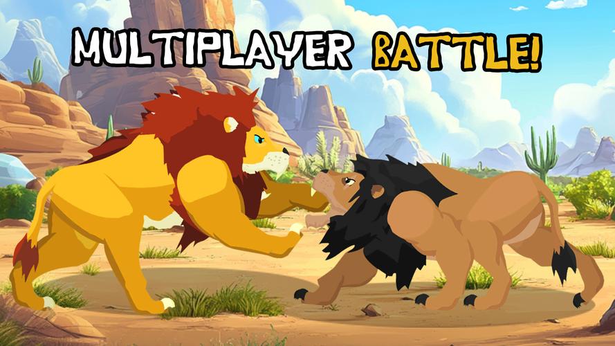 Lion Fights Savannah Animals Tangkapan skrin 4
