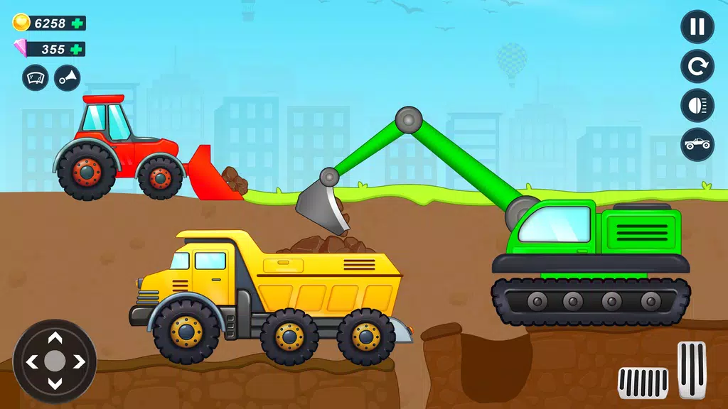 JCB Construction Truck Games Скриншот 1