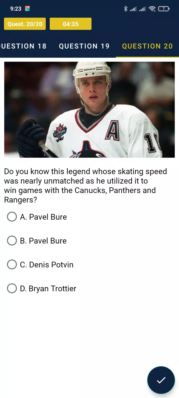 Trivia Game For NHL Addict!应用截图第3张
