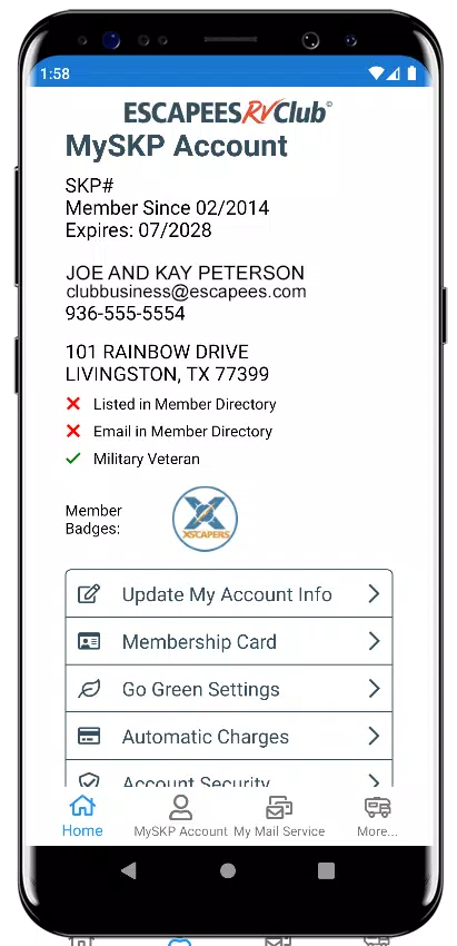Escapees RV Club Mobile App Screenshot 3