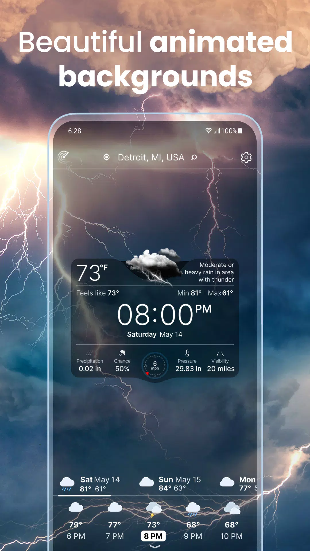 Weather Live° Captura de tela 3