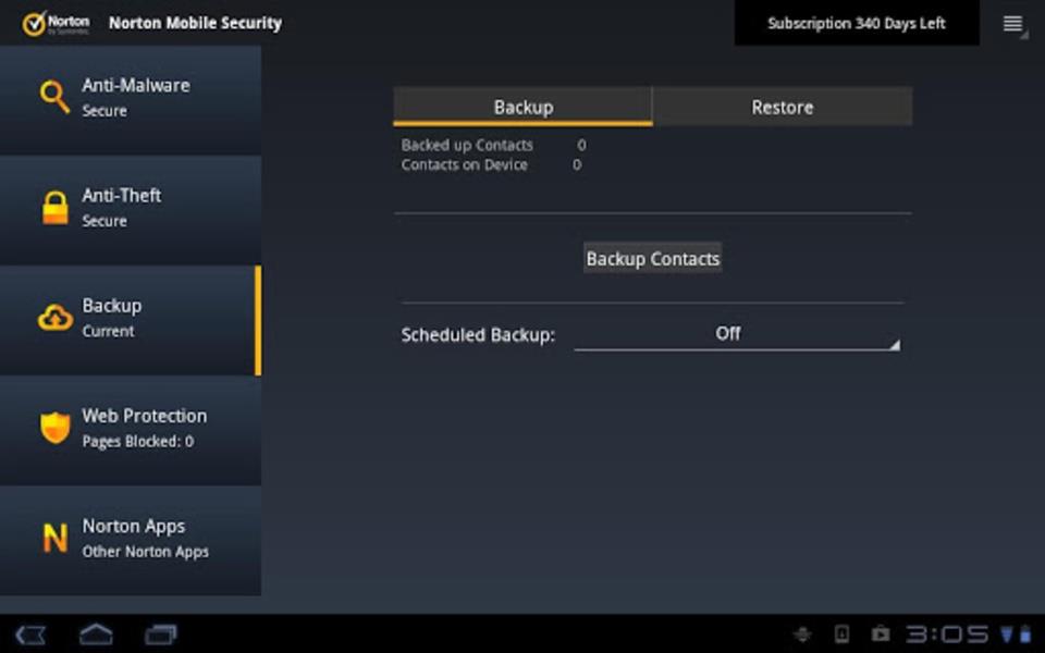 Norton Mobile Security ဖန်သားပြင်ဓာတ်ပုံ 1