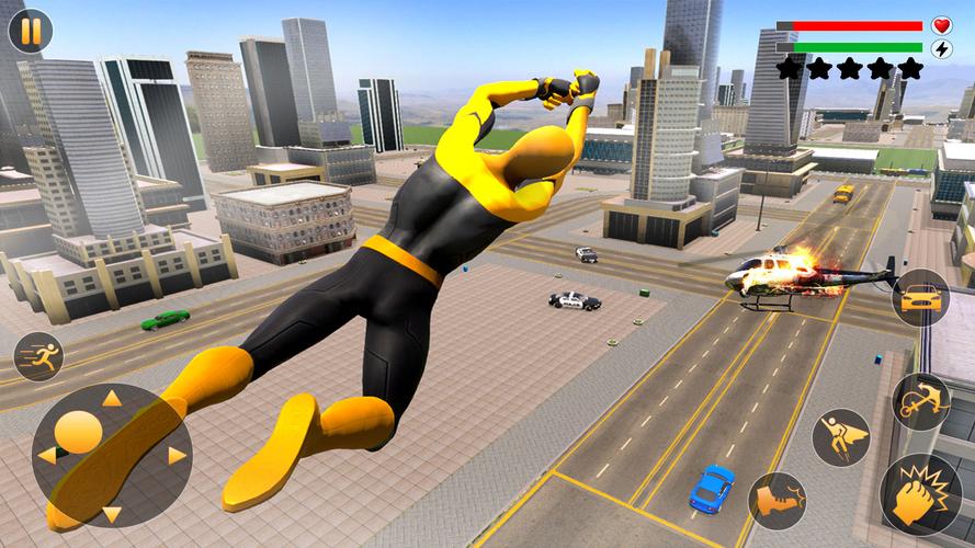 Flying superhero Crime battle Screenshot 1