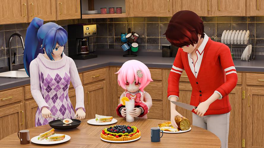 Anime Father Family Simulator スクリーンショット 2