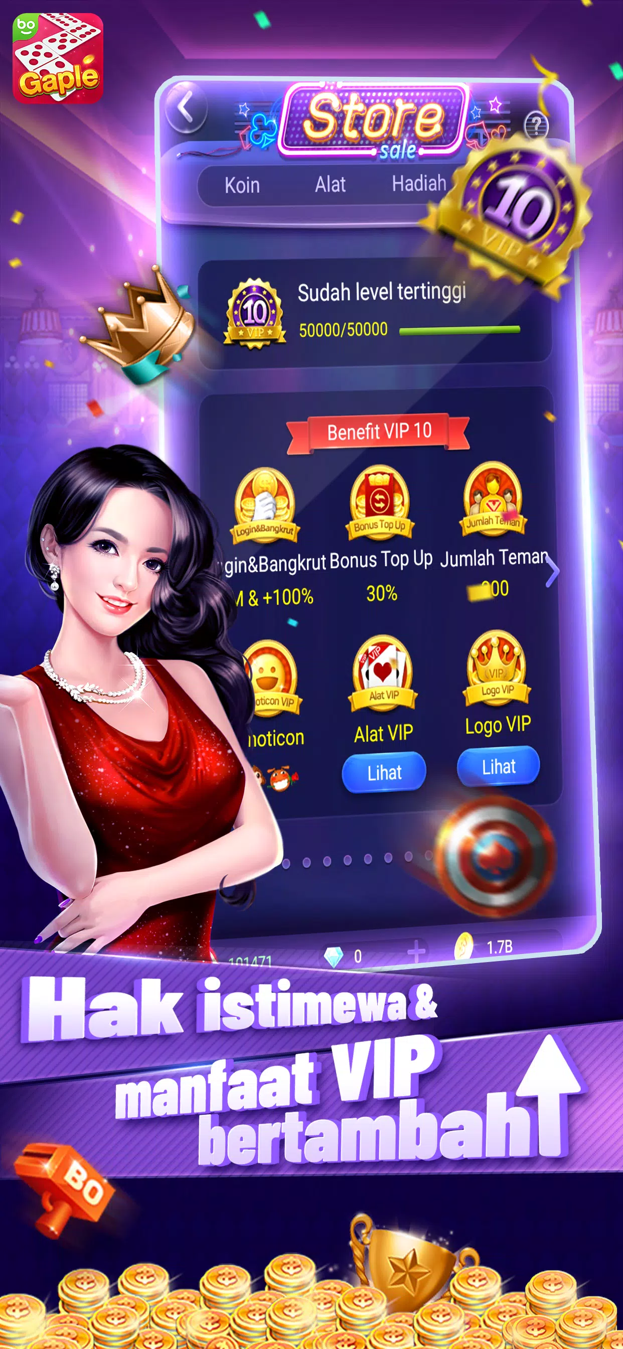 Domino Gaple Boya:Qiuqiu Capsa Скриншот 2