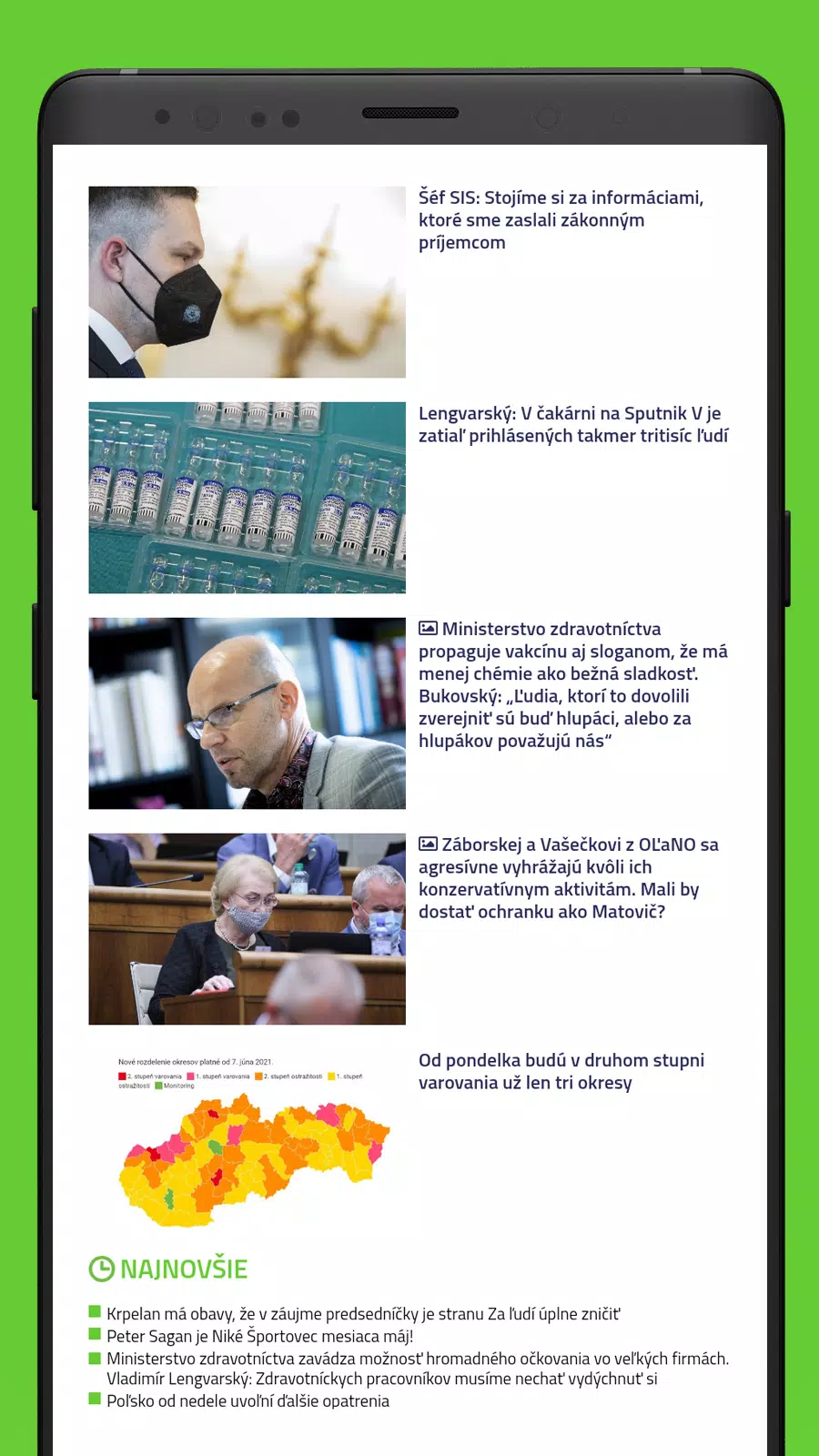 HLAVNÉ SPRÁVY应用截图第2张