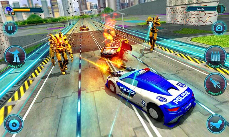 US Police Robot Car Revenge應用截圖第2張