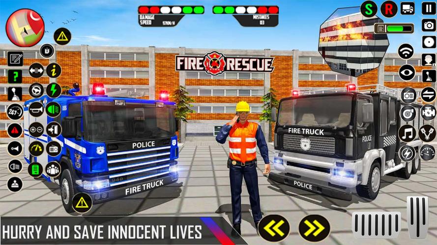 Police Ambulance Fire Truck Screenshot 3