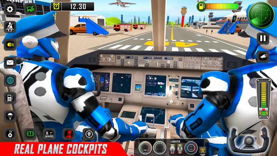 機器人飛機飛行員遊戲 3D應用截圖第2張
