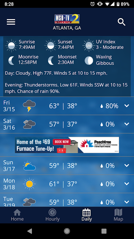 WSB-TV Weather Captura de pantalla 3