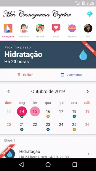 Meu Cronograma Capilar Captura de tela 1