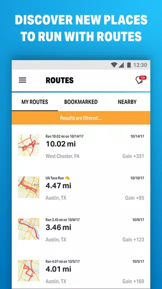 Laufen mit MapMyRun Screenshot 3