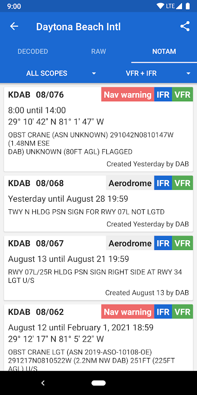 Avia Weather – METAR & TAF Mod ဖန်သားပြင်ဓာတ်ပုံ 4