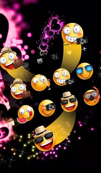 Sparkling Purple Heart Keyboard Theme Capture d'écran 4