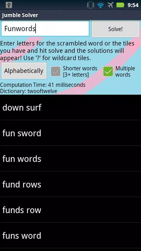 Jumble Solver স্ক্রিনশট 3