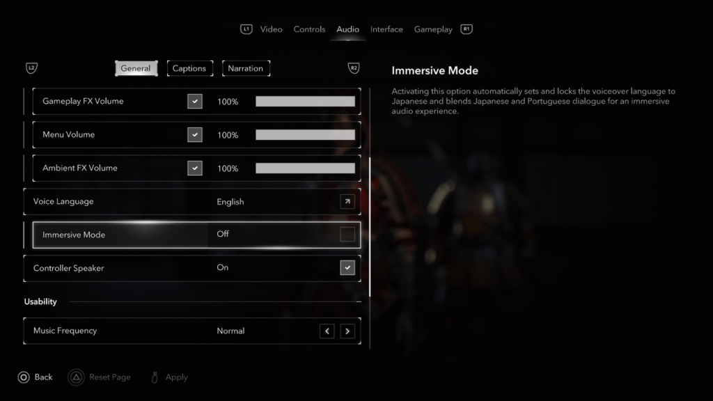 Assassin 's Creed Shadows 오디오 옵션, 몰입 형 모드가 강조되었습니다