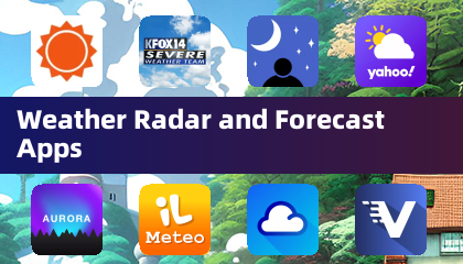 Weather radar at forecast apps